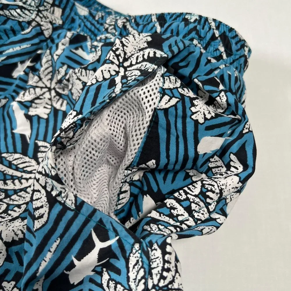 Columbia PFG Mens XL Swim‎ Trunks Board Shorts Palm Tree Fish Tropical Print